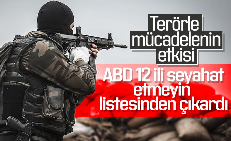 ABD, Türkiye'de 12 ile seyahat uyarısını kaldırdı