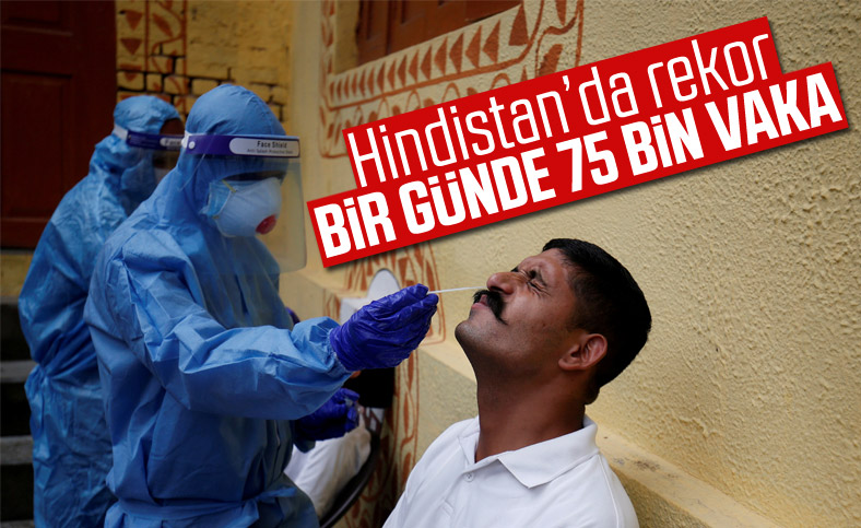 Hindistan'da koronavirüs vakalarında rekor sayı