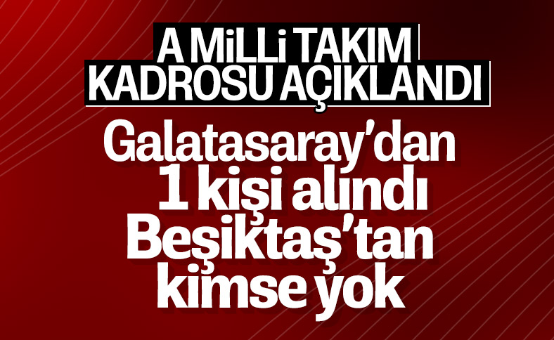 A Milli Takımımızın aday kadrosu açıklandı