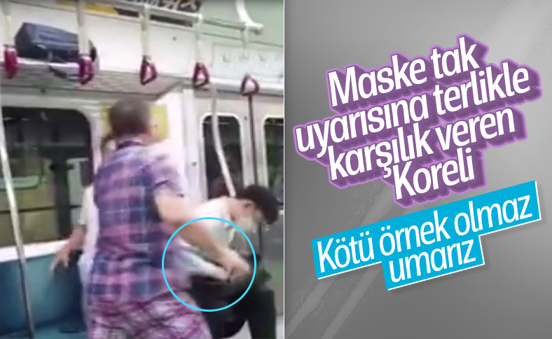 Güney Kore'de metroya maskesiz bindi, uyarılınca yolculara saldırdı