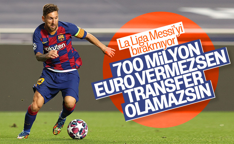 La Liga: Messi'yi isteyen 700 milyon euro ödemeli