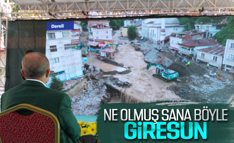 Cumhurbaşkanı Erdoğan, Giresun'da