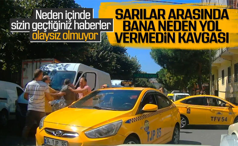 Bağcılar’da taksicilerin sopalı kavgası