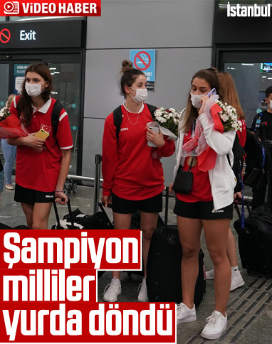 Avrupa Şampiyonu milliler yurda döndü