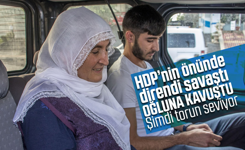 Oğlunu terörden kurtaran Hacire anne, artık torun seviyor