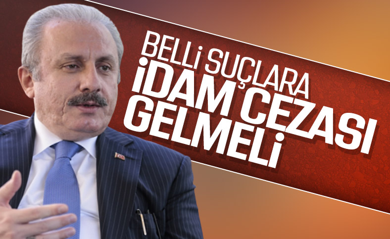 TBMM Başkanı Mustafa Şentop: İdam cezasının bulunması kanaatindeyim