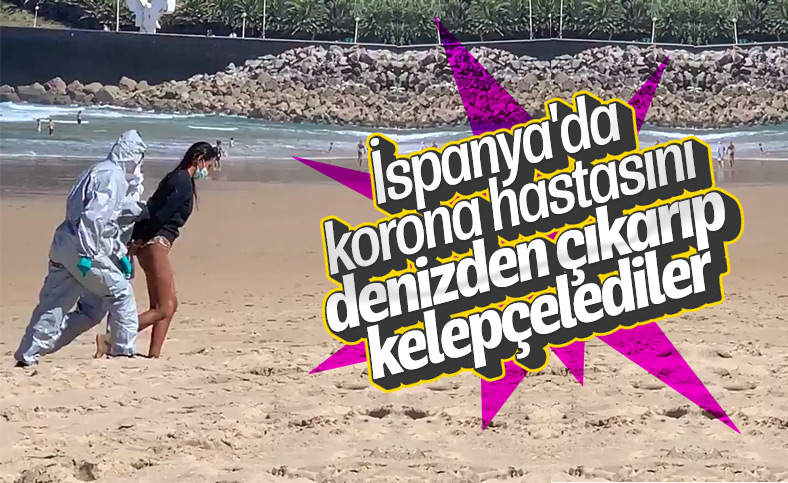 İspanya'da virüslü kadın denizde yakalandı