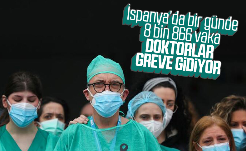 İspanya'da bir günde 8 bin 866 koronavirüs vakası tespit edildi
