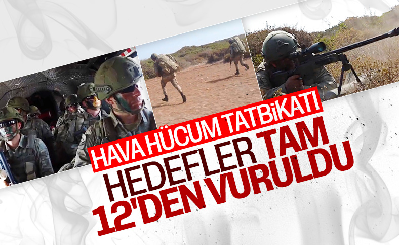 KKTC'de uçar birlik harekatı ve hava hücum tatbikatı yapıldı