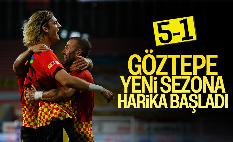 Göztepe'den 5 gollü galibiyet
