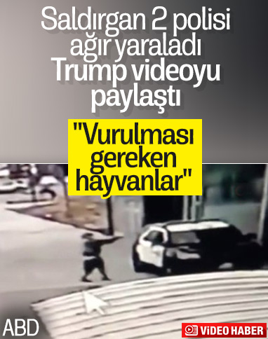 Trump'tan polisleri yaralayan saldırgana sert tepki