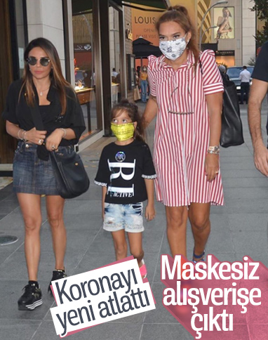 Koronayı atlatan Esra Balamir maskesiz alışverişe çıktı
