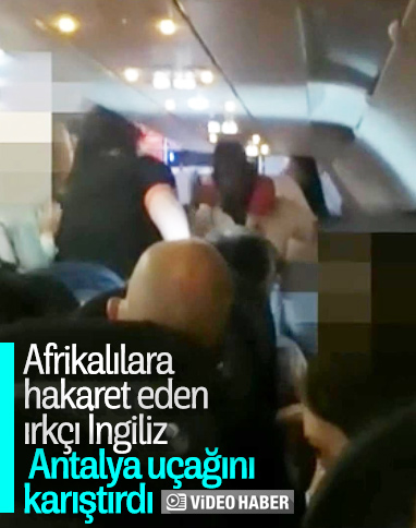 Londra’dan Türkiye’ye gelen uçakta ırkçılık kavgası