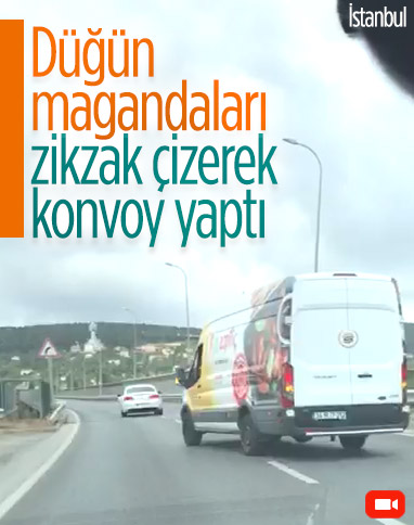 İstanbul’da düğün konvoyu magandaları dehşete düşürdü