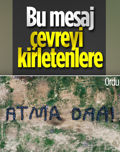 Ordu'da çevreye bırakılan çöplere şiveli tepki