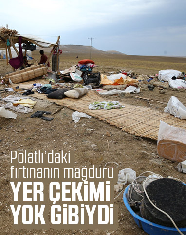 Polatlı'da kum fırtınasının şahidi: Ayaklarım yerden kesildi
