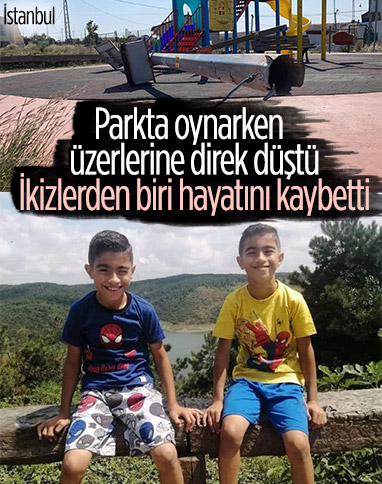 İstanbul'da üzerine aydınlatma direği düşen çocuk öldü