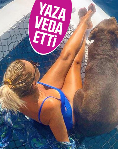 Gülben Ergen yaza veda etti