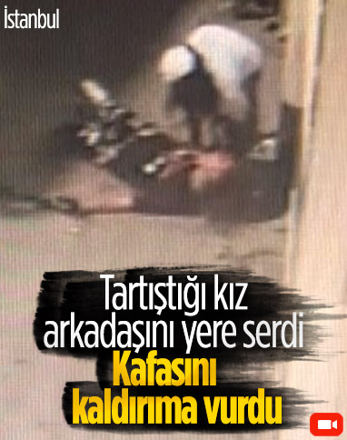 Esenyurt’ta kız kavgası kamerada