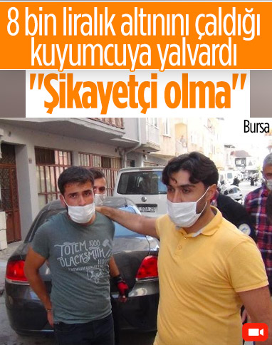 Bursa'da altın hırsızı kovalamaca sonucu yakalandı