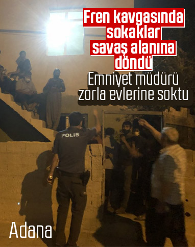 Adana'da fren kavgası büyüdü, emniyet müdürü müdahale etti