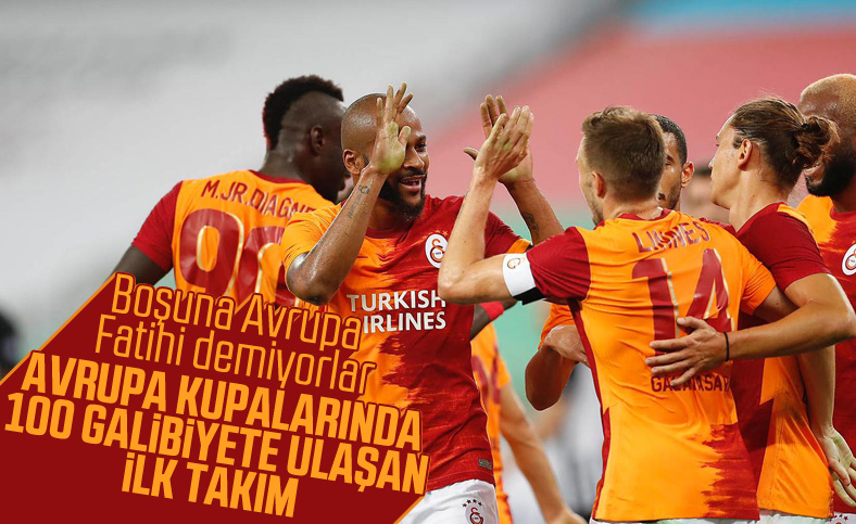 Galatasaray Avrupa kupalarında 100 galibiyete ulaştı