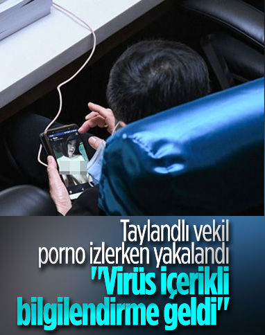 Taylandlı vekil, parlamentoda porno izledi