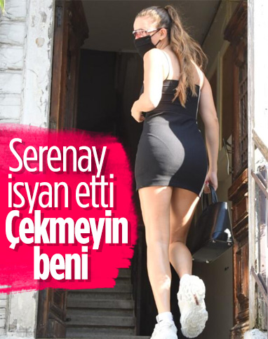 Serenay Sarıkaya'nın maske kıyafet uyumu