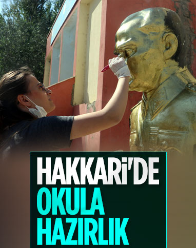 Yüksekova'da öğretmenler okulları eğitime hazırlıyor