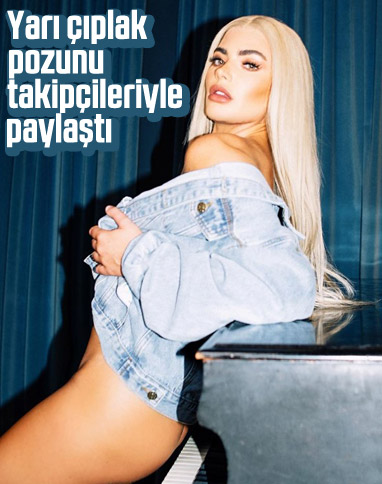 Megan Barton Hanson, yarı çıplak fotoğrafını paylaştı