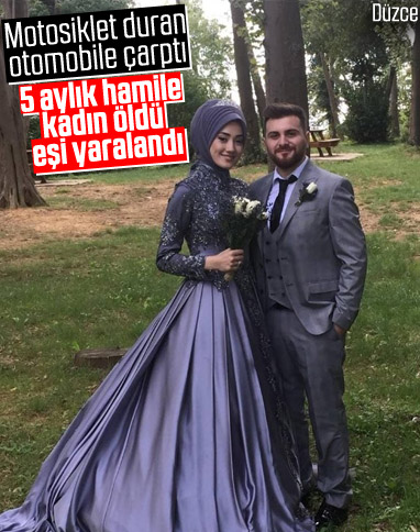 Düzce’de motosiklet otomobile çarptı, genç kadın öldü