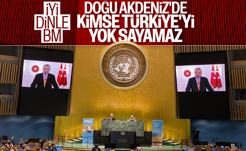 Cumhurbaşkanı Erdoğan'dan BM Genel Kurulu'nda Doğu Akdeniz mesajı