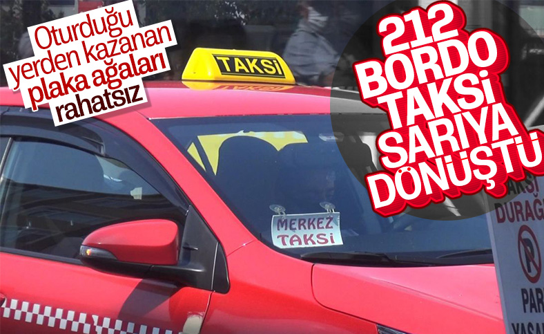 İstanbul'da taksicilerin bordo tartışması