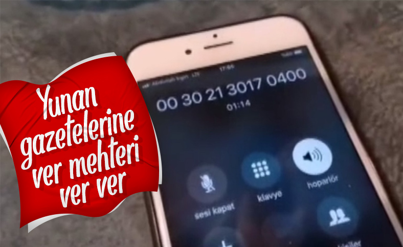 Cumhurbaşkanı Erdoğan'a hakaret eden Yunan gazetesine Osmanlı marşı dinlettiler