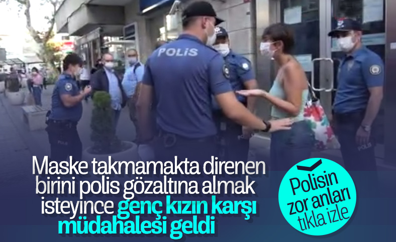 Tuzla’da maskesiz şahıstan polise tehdit