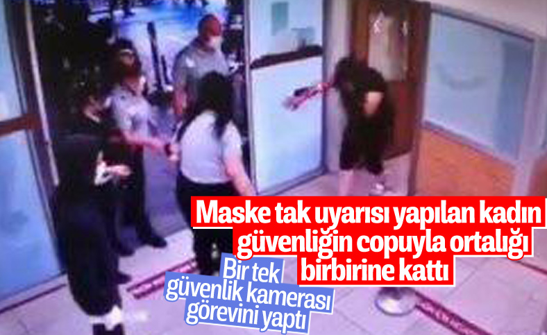 İstanbul'da polis copuyla camları kırdı, polise saldırdı