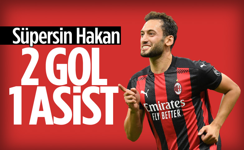 Hakan Çalhanoğlu'ndan 2 gol 1 asist