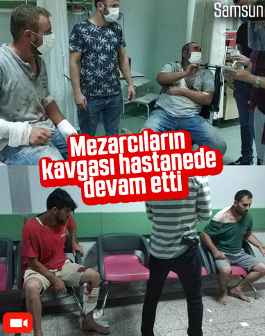 Samsun'da mezarcılar birbirine girdi: 6 yaralı