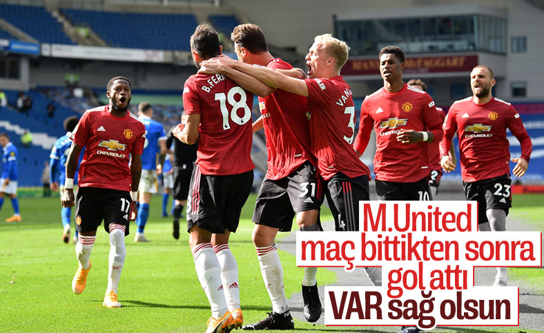 Manchester United, Brighton'u temdit penaltısıyla yendi