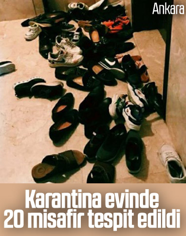 Ankara'da bir karantina evinde kahvaltı verildi