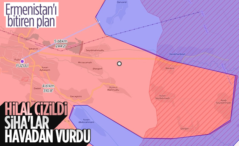 Azerbaycan'dan Ermenilere SİHA'larla birlikte hilal taktiği