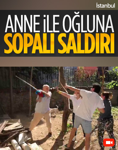 Beykoz'da komşularına sopayla saldıran yaşlı adam
