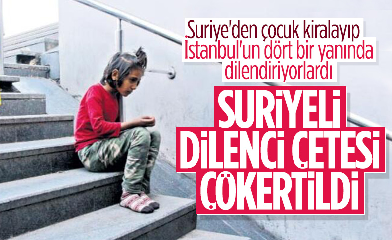 İstanbul'da Suriyeli çocukları dilendiren çete çökertildi