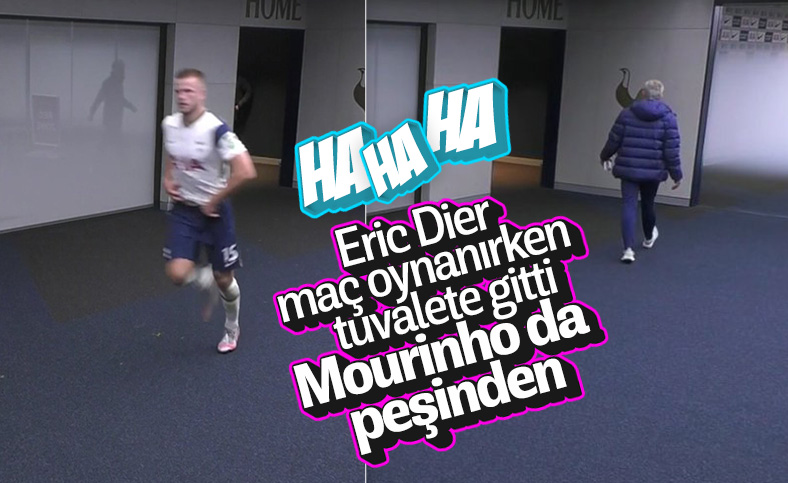 Maçın ortasında tuvalete giden Dier'i Mourinho getirdi