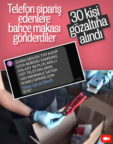 Telefon isteyen müşterilerine bitki çayı yollayan çeteye operasyon