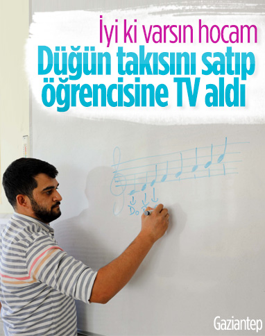 Gaziantep'te genç öğretmenden alkışlanacak hareket
