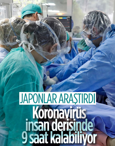 Koronavirüsün, insan derisinde 9 saate kadar kalabildiği ortaya çıktı