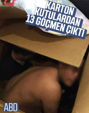 ABD'de minibüsteki karton kutulardan kaçak göçmen çıktı