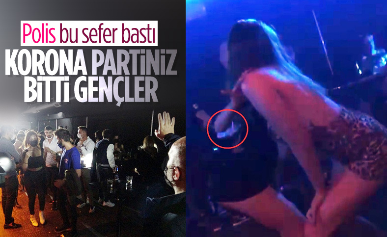 Bursa polisi korona partisini bastı