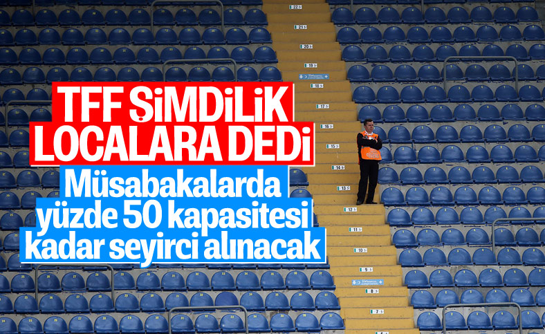 Türkiye Futbol Federasyonu'dan seyirci kararı